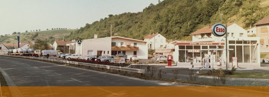 Als kleine Mercedes-Werkstatt in Marktbreit. 